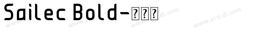 Sailec Bold字体转换